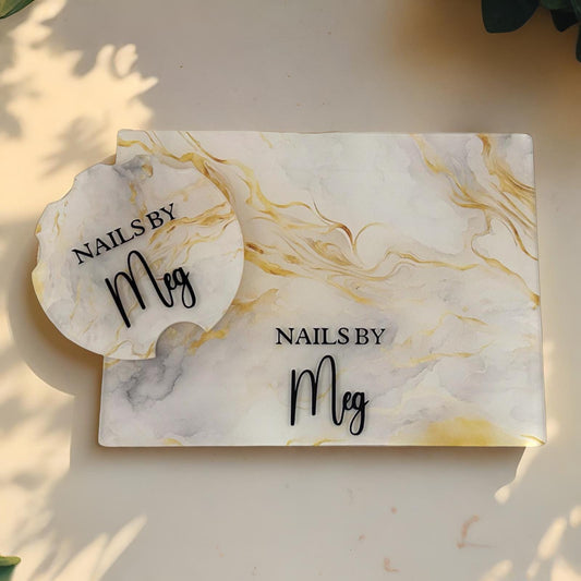 Personalised Nail Plaque. Personalised Nail Prop, Nail Advertising Tool, Nail Tech Prop, Nailfie, Personalised Nail plaque.